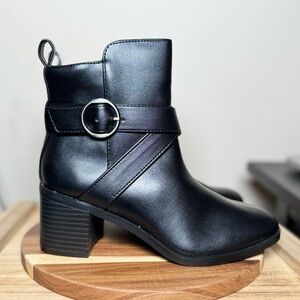 Style & Co Rosaleep Black Ankle Boots 5